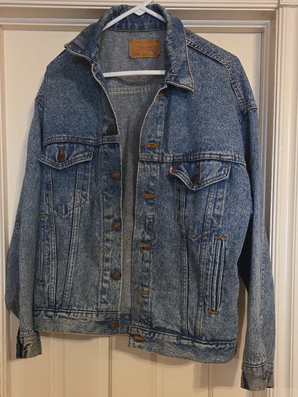 Vintage Levi's Light Blue Stonewashed Denim Jacket Size Medium